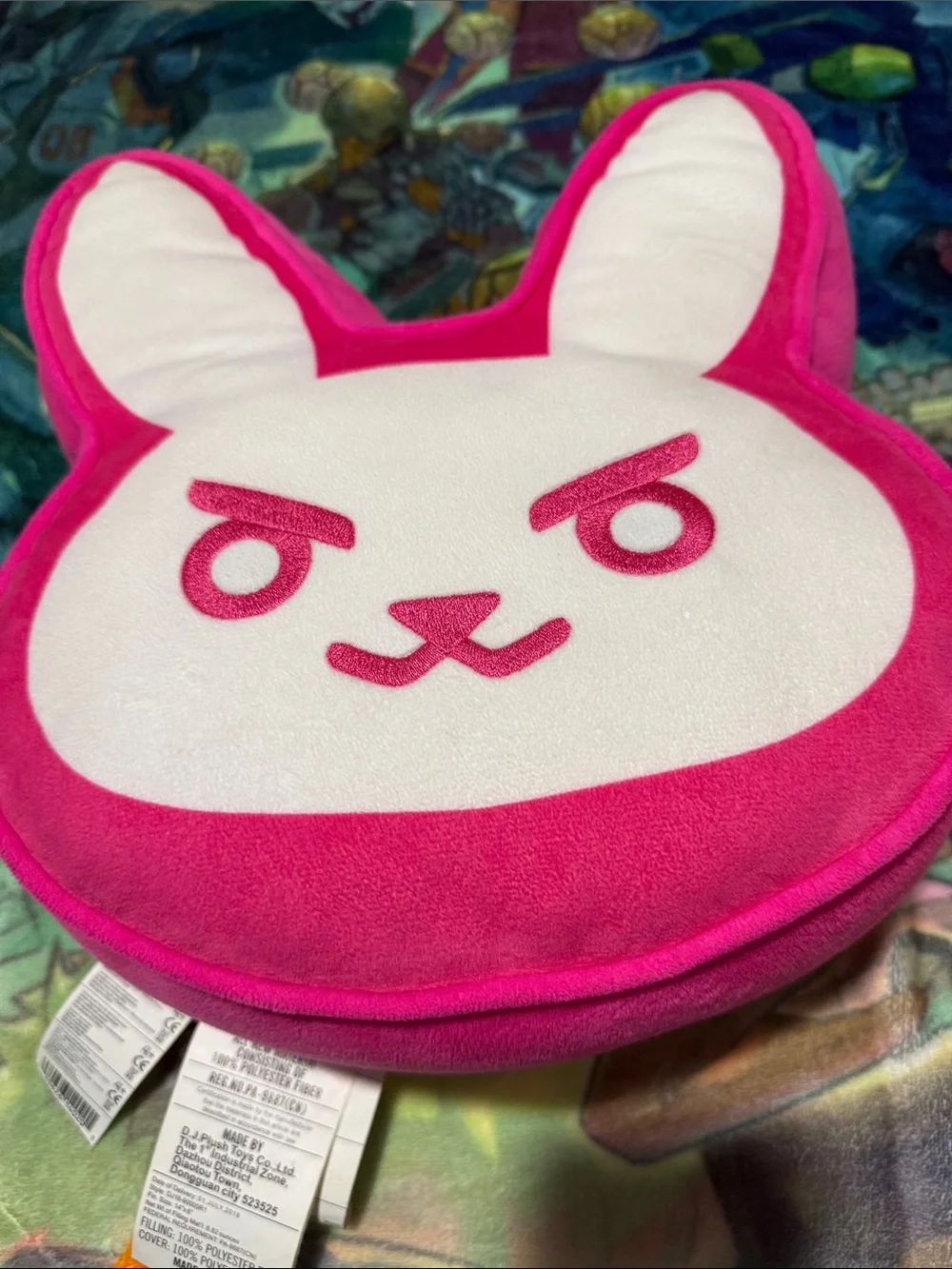 Overwatch D.Va Bunny Pink Decorative Throw Pillow - Set of 2